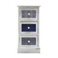 **Commode contemporaine à 3 tiroirs avec motifs géométriques**